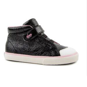 See Kai Run Drew kids metallic black high top sneaker NEW